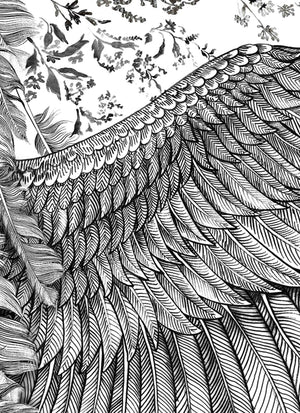 White Angel Wings Scarf