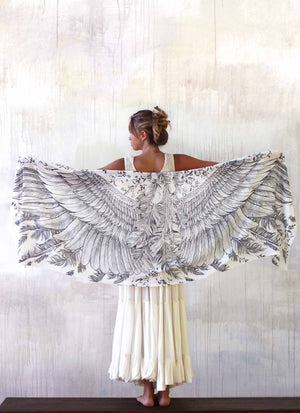 White Angel Wings Scarf