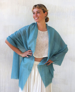 Cerulean Blue Shawl