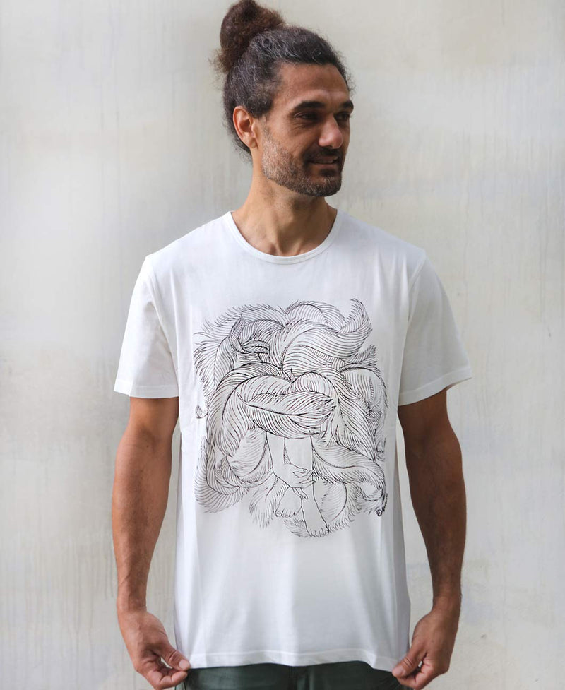 Plume White Men's Tee Shirt