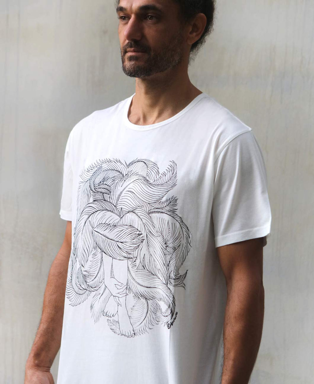 Plume White Men's Tee Shirt