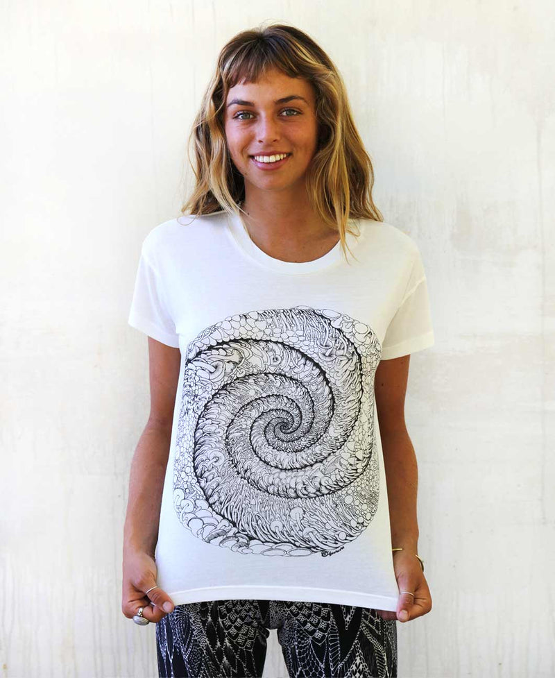 Spiral White Women's Tee Shirt