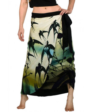 Swallows Wrap Skirt