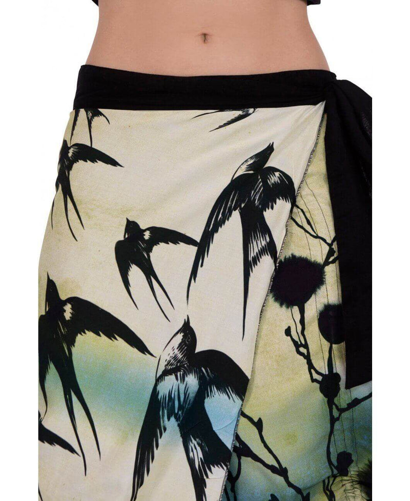 Swallows Wrap Skirt