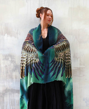 Eagles Wings Pines Shawl