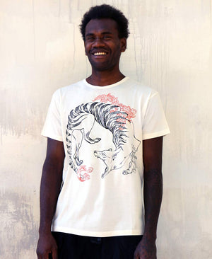White Thylacine Men's T-Shirt