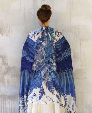 Blue Wings Shawl