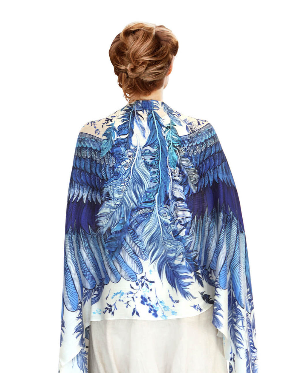 Blue wings scarf