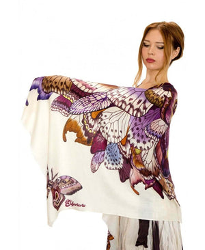 Brown Butterfly Wings Scarf