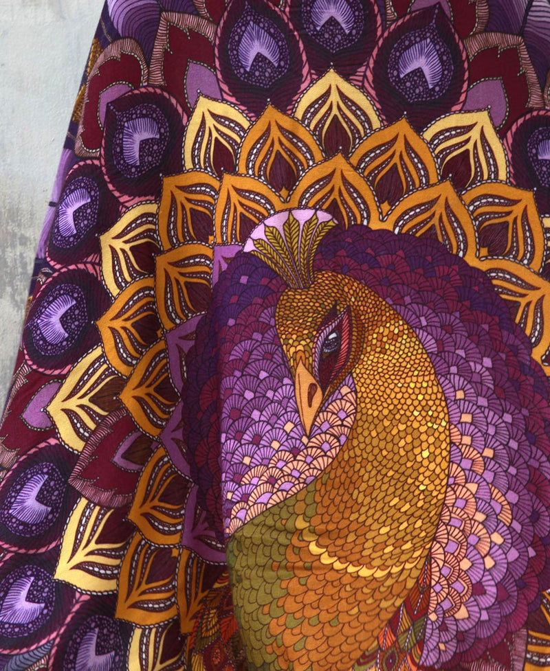 Purple Peacock Shawl