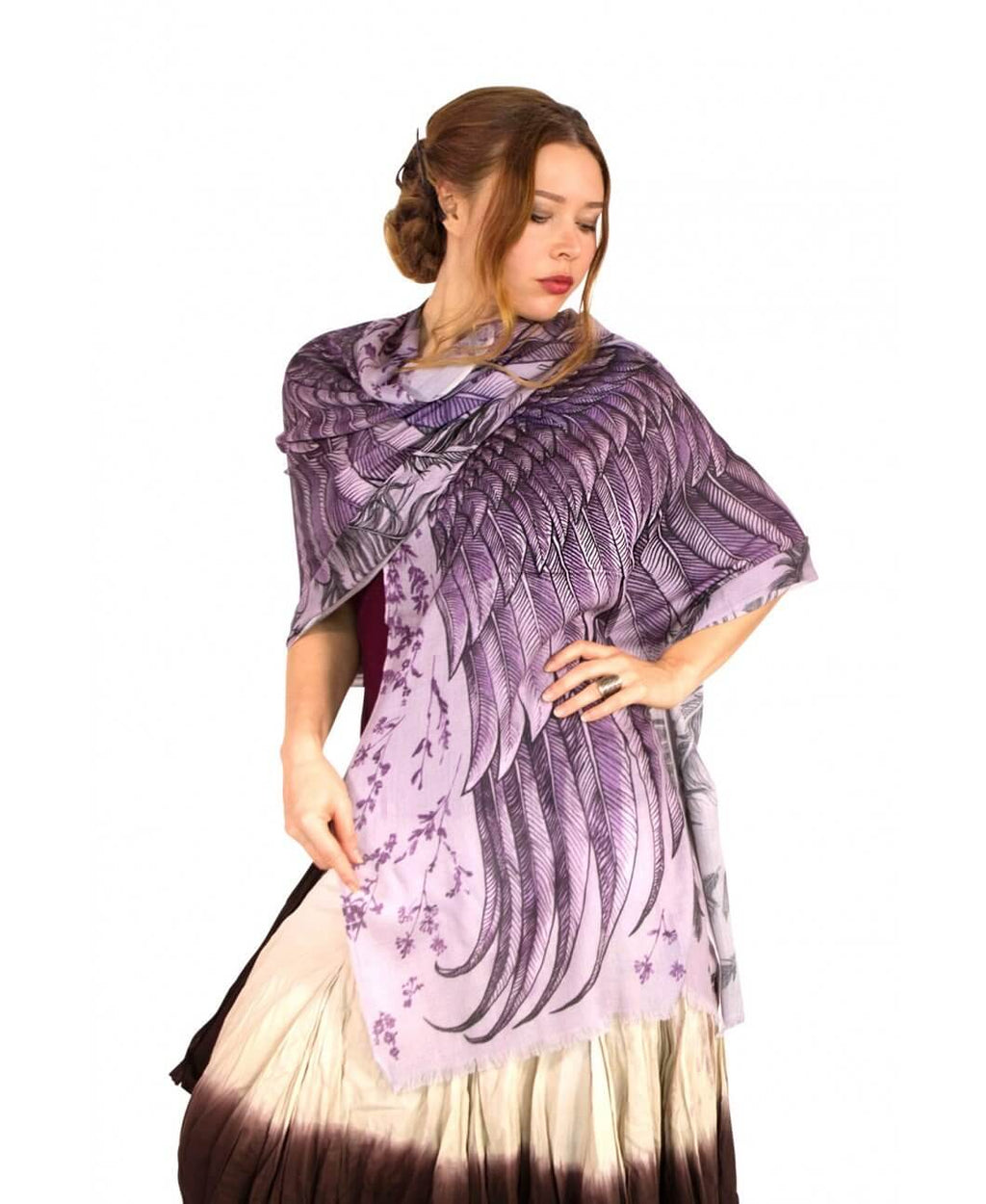 purple wings scarf