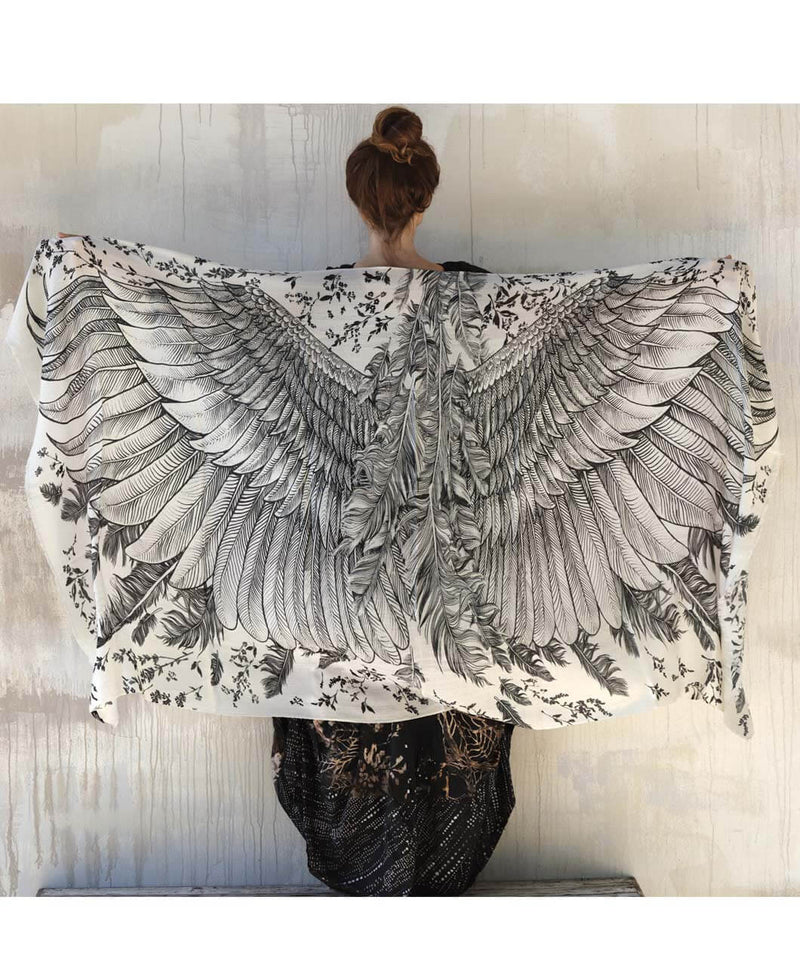White Angel Wings Shawl